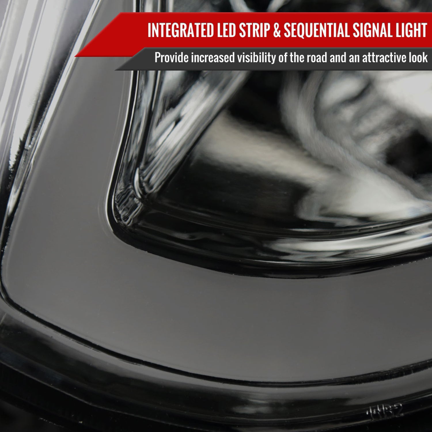 2003-2007 Infiniti G35 Coupe LED Bar Projector Headlights Turn Signals Smoke