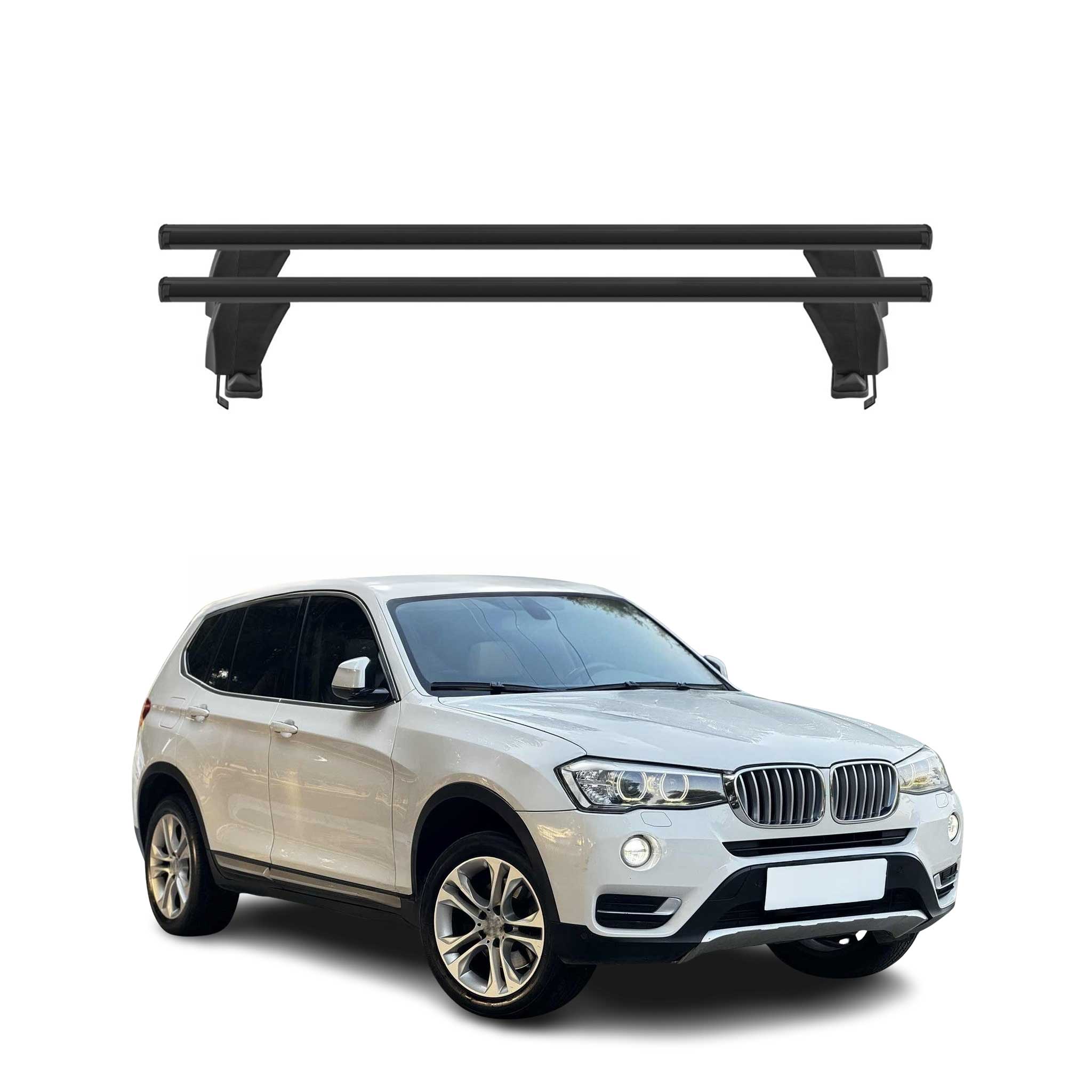 2011-2017 BMW X3 F25 Roof Rack Cross Bars Black