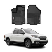 2017-2025 Honda Ridgeline Premium Floor Mats Liners First Row Front Black