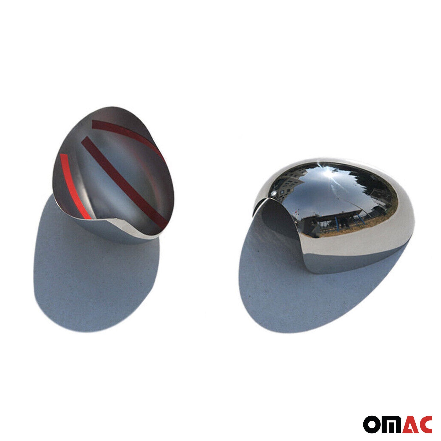 2013-2015 Mini Cooper Coupe R58 Side Mirror Cover Caps S. Steel 2Pcs
