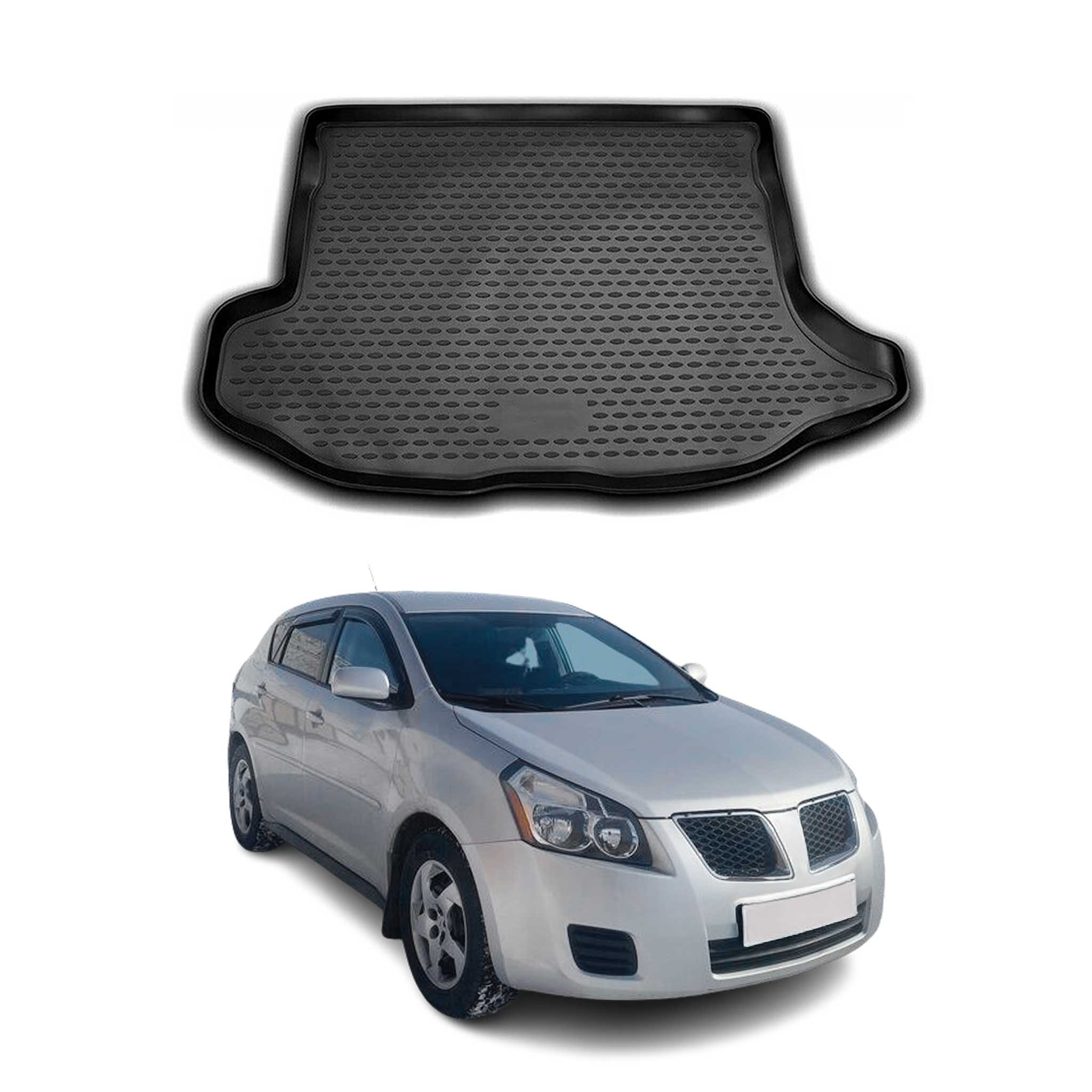 2008-2009 Pontiac Vibe Cargo Liner Trunk Mat All Weather Black
