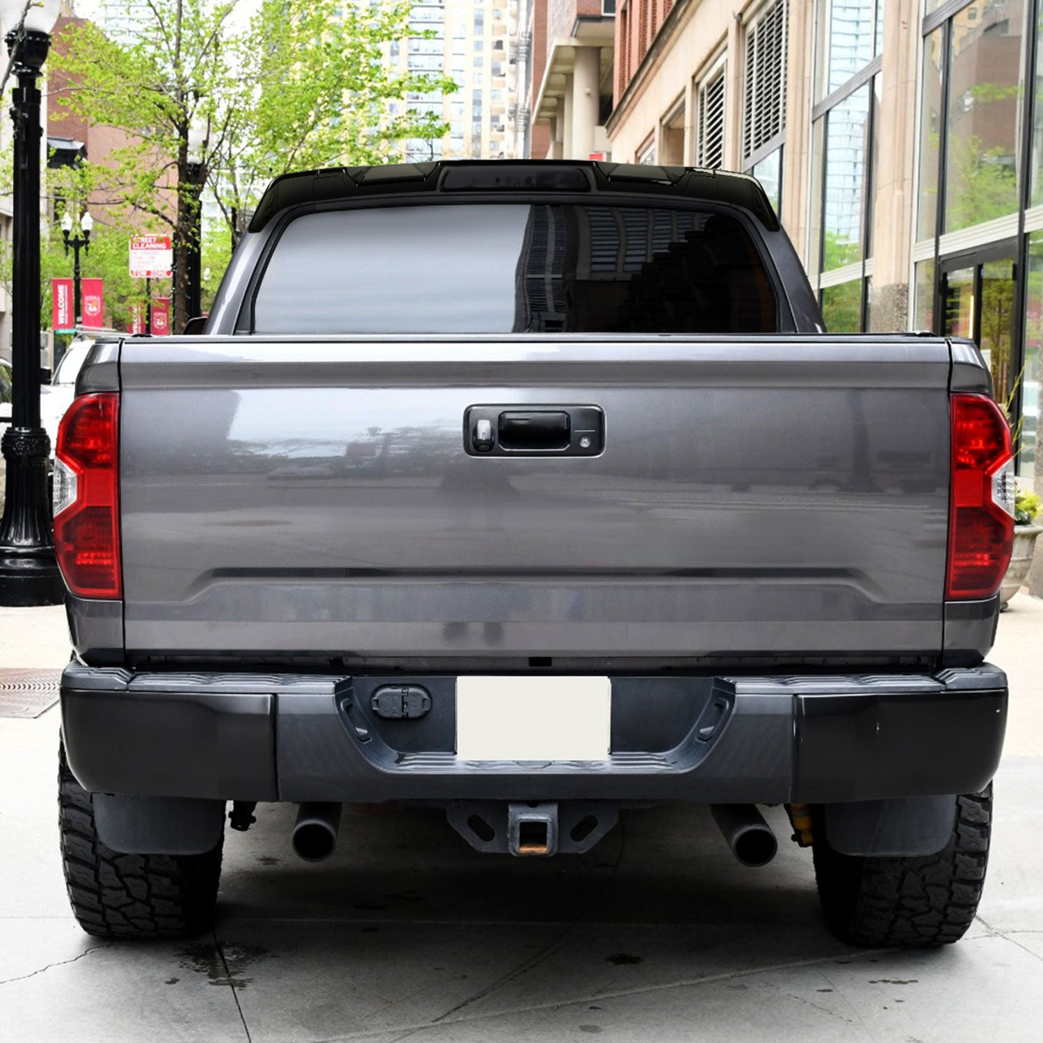 2014-2021 Toyota Tundra Rear Roof Glossy Black Truck Spoiler Wing Kit