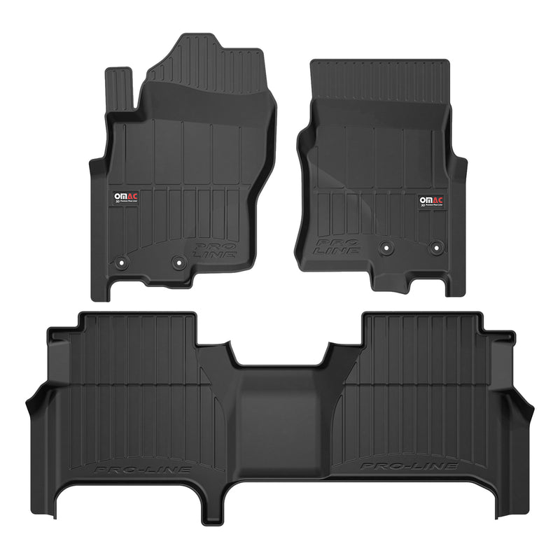 2022-2025 Nissan Frontier Crew Cab Premium Floor Mats Liners Full Set All Weather Heavy Duty