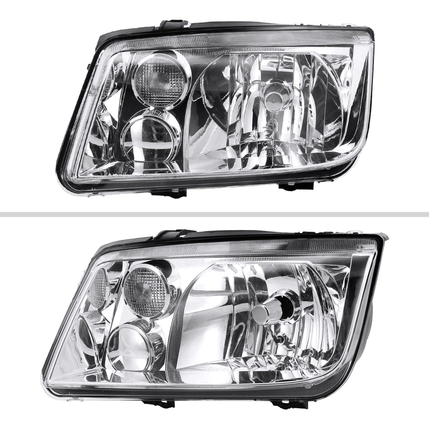 1999-2005 VW Jetta/Bora Mk4 V3 Factory Style Headlights Chrome/Clear Lens