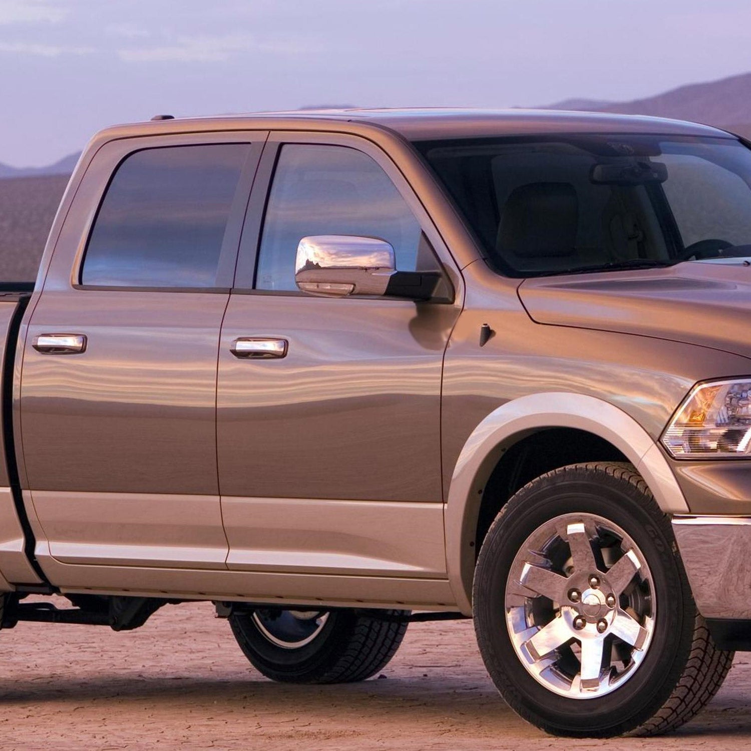 2009-2012 Dodge RAM Chrome Heated Side Mirror Turn & Puddle Light Passenger
