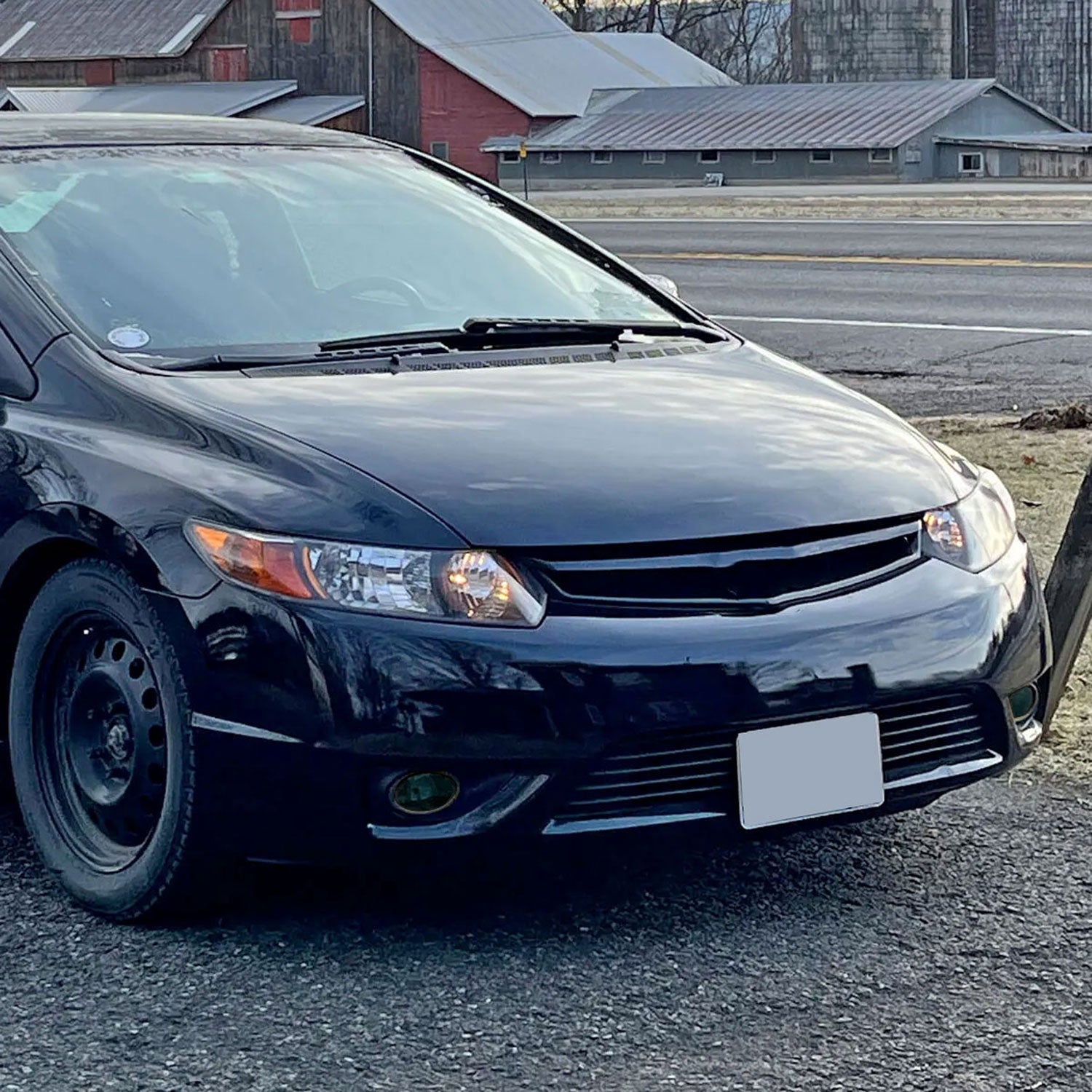 2006-2008 Honda Civic Coupe H11 Fog Lights Kit Chrome Housing/Smoke Lens