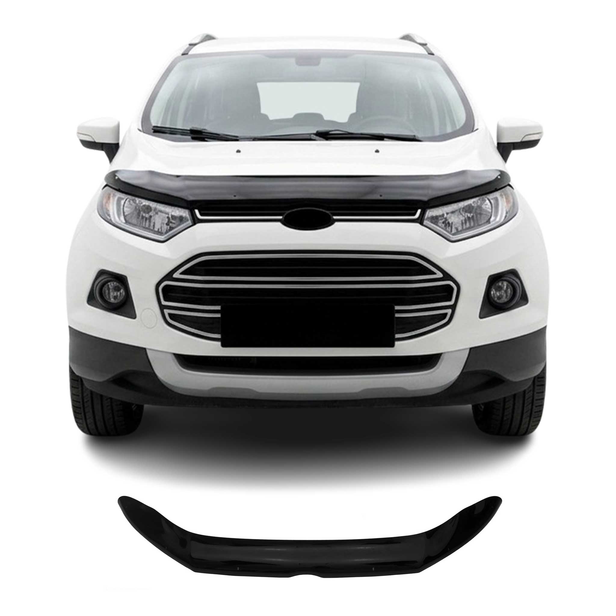 2013-2017 Ford EcoSport Front Bug Shield Hood Deflector 1 Pc Smoke