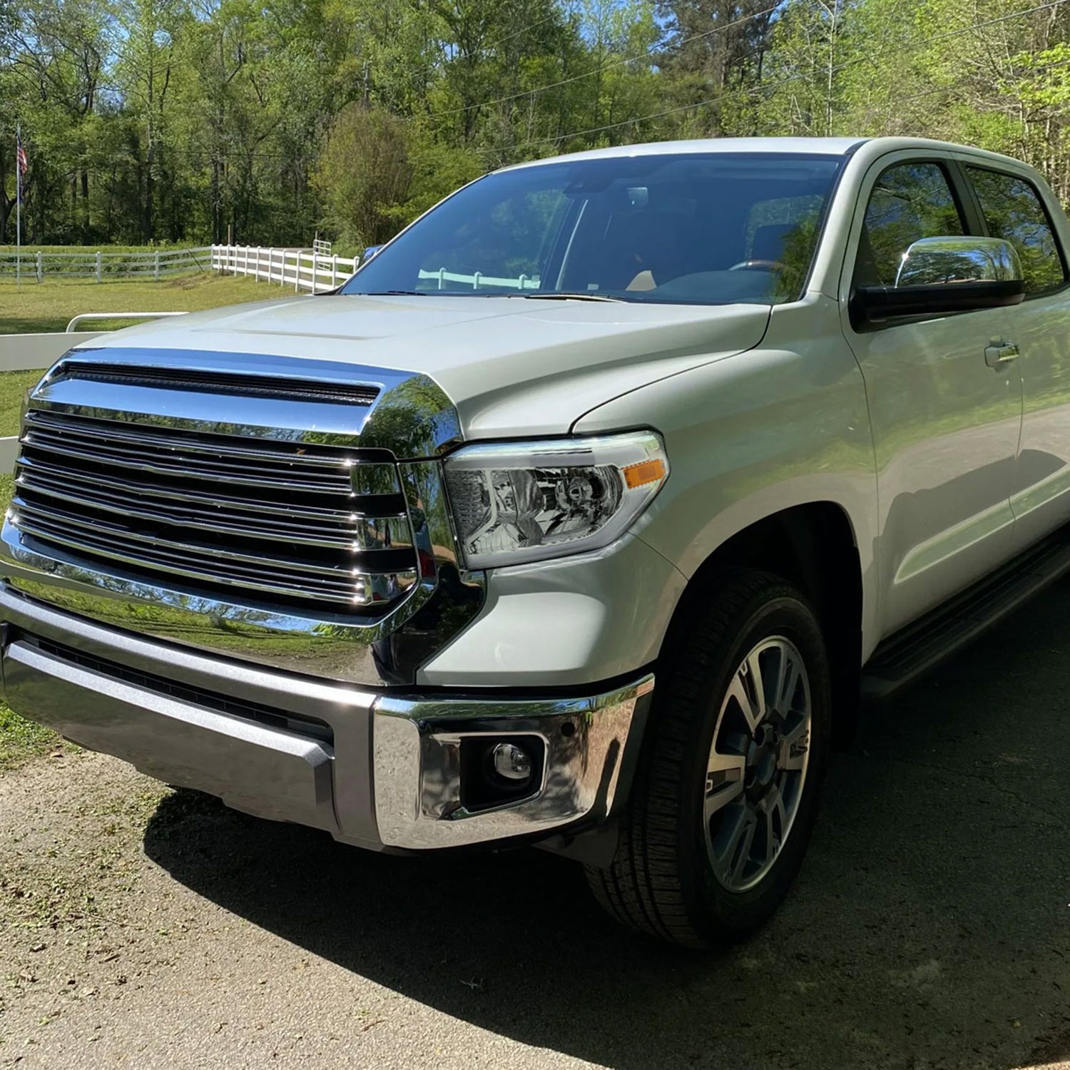 2014-2021 Toyota Tundra LED Bar Factory Style Headlights Chrome/Clear Lens