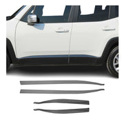 2019-2024 Jeep Renegade Side Door Molding Trim Skirt Garnish Steel Dark 4Pcs