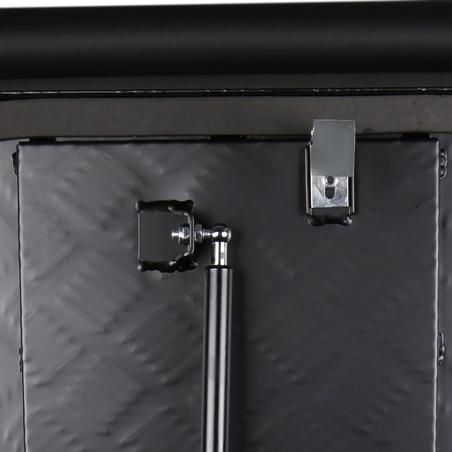 Universal 15~28" Black Heavy Duty Truck Trailer Tongue Tool Box w/ Lock & Keys