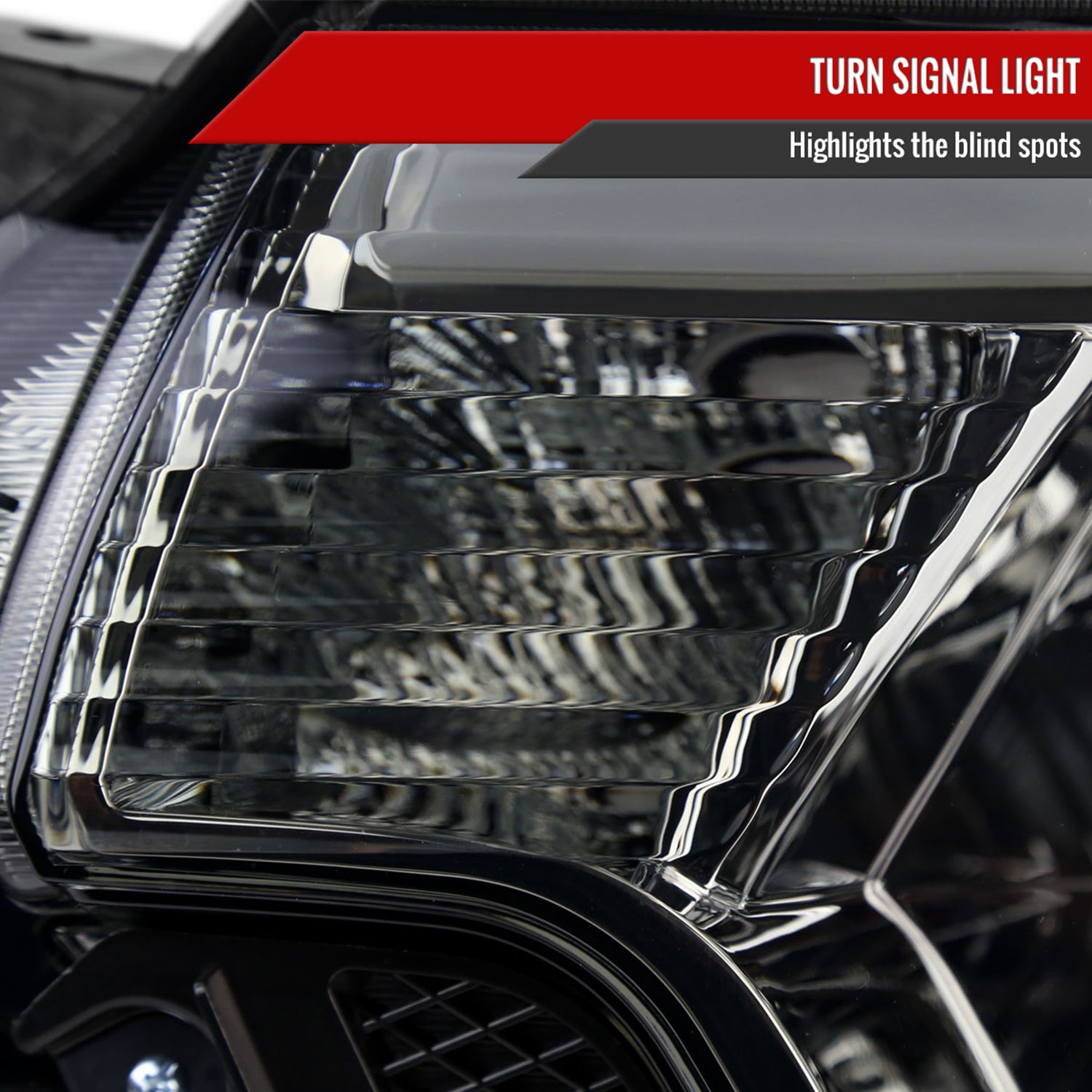 2012-2015 Toyota Tacoma LED C-Bar Headlights LED Parking Light Chrome/Smoke