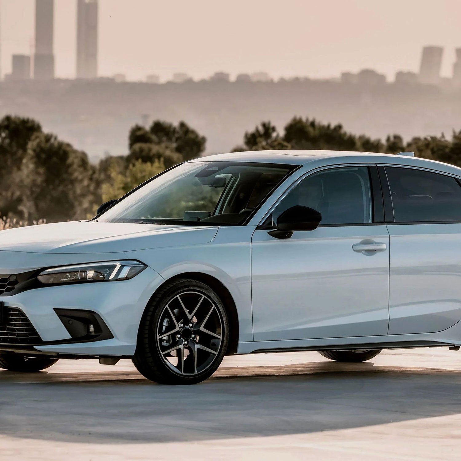 2022-2025 Honda Civic Mirror Cover Caps Gloss Black 2Pcs ABS Plastic