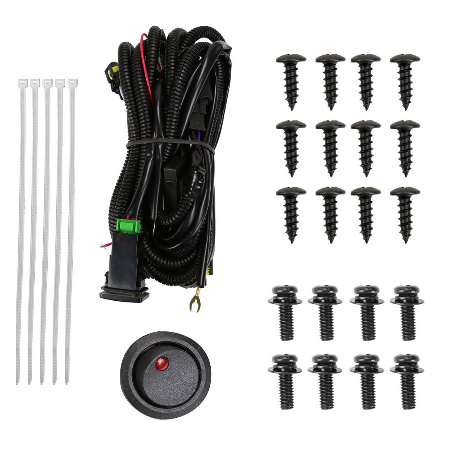 2017-2019 Mazda CX-5 LED Fog Lights Kit Chrome Housing/Clear Lens