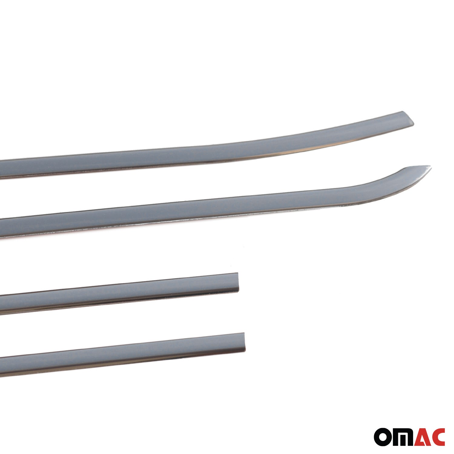 2015-2022 RAM ProMaster City Window Molding Trim Streamer Stainless Steel Silver 4 Pcs