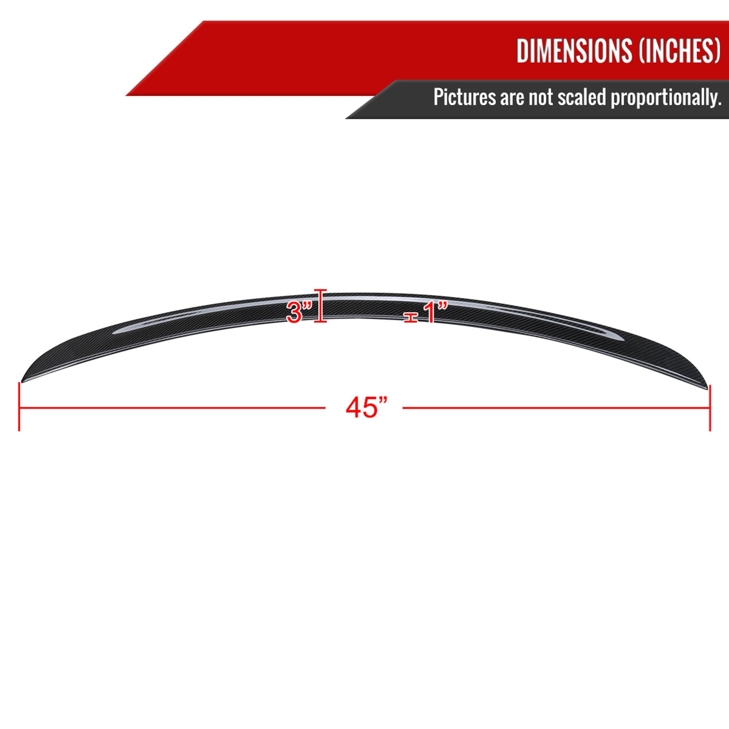 2012-2018 Tesla S Carbon Fiber Factory Style Rear Spoiler