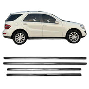 2006-2011 Mercedes M Class W164 Window Molding Trim Streamer Stainless Steel Dark 4x