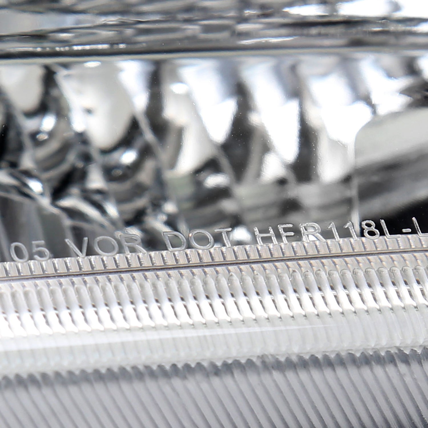 2005-2007 Ford F250/350/450 SuperDuty Dual LED C-Bar Factory Headlights Chrome