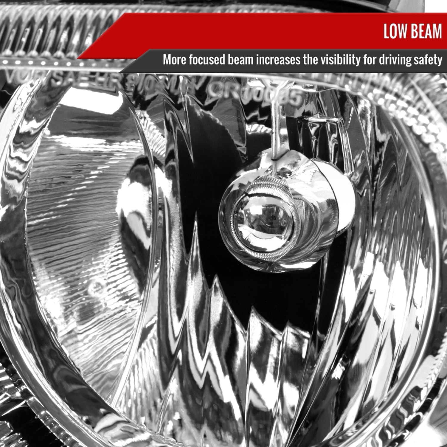 2005-2010 Chrysler 300 Factory Style Headlights Chrome Housing/Clear Lens