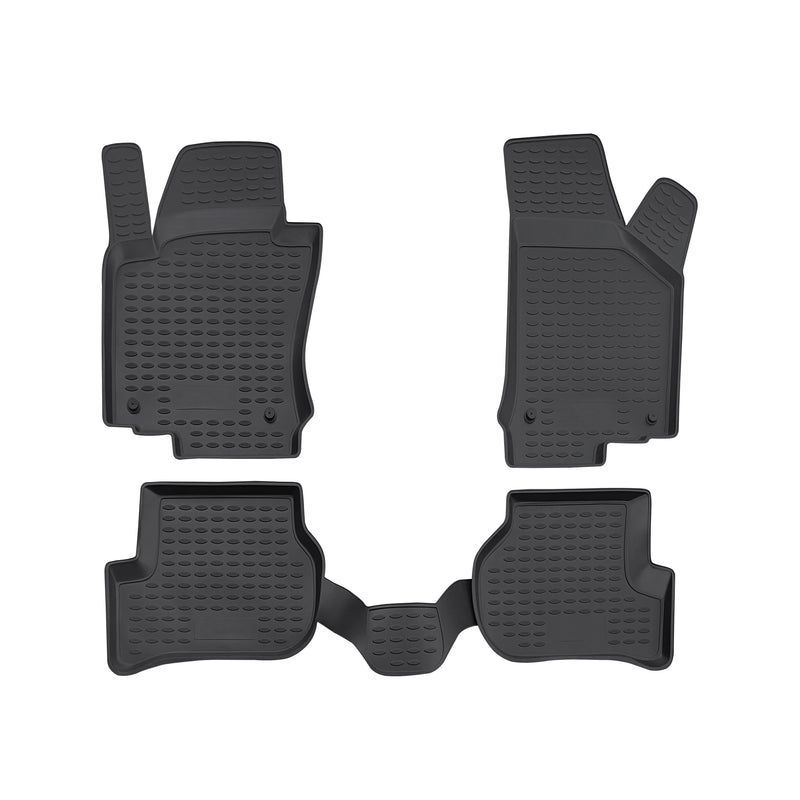 2006-2010 VW Jetta A5 Floor Mats Liners Full Set All Weather Black