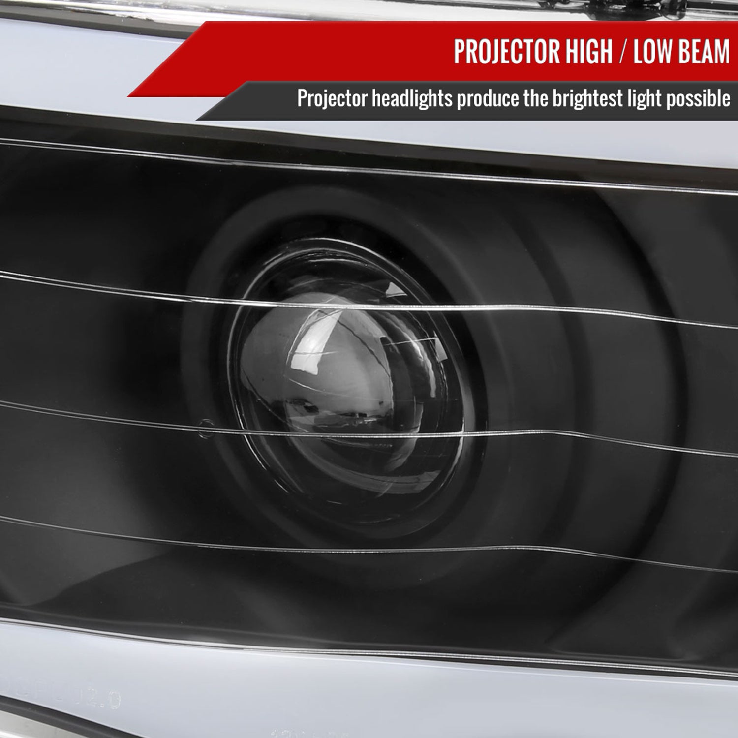 2002-2005 Dodge Ram 1500 / RAM 2500 / 3500 LED Tube Headlights Matte Black