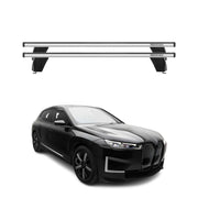 Roof Racks Cross Bars Luggage Carrier for BMW iX 2022-2025 Aluminium Gray 2x