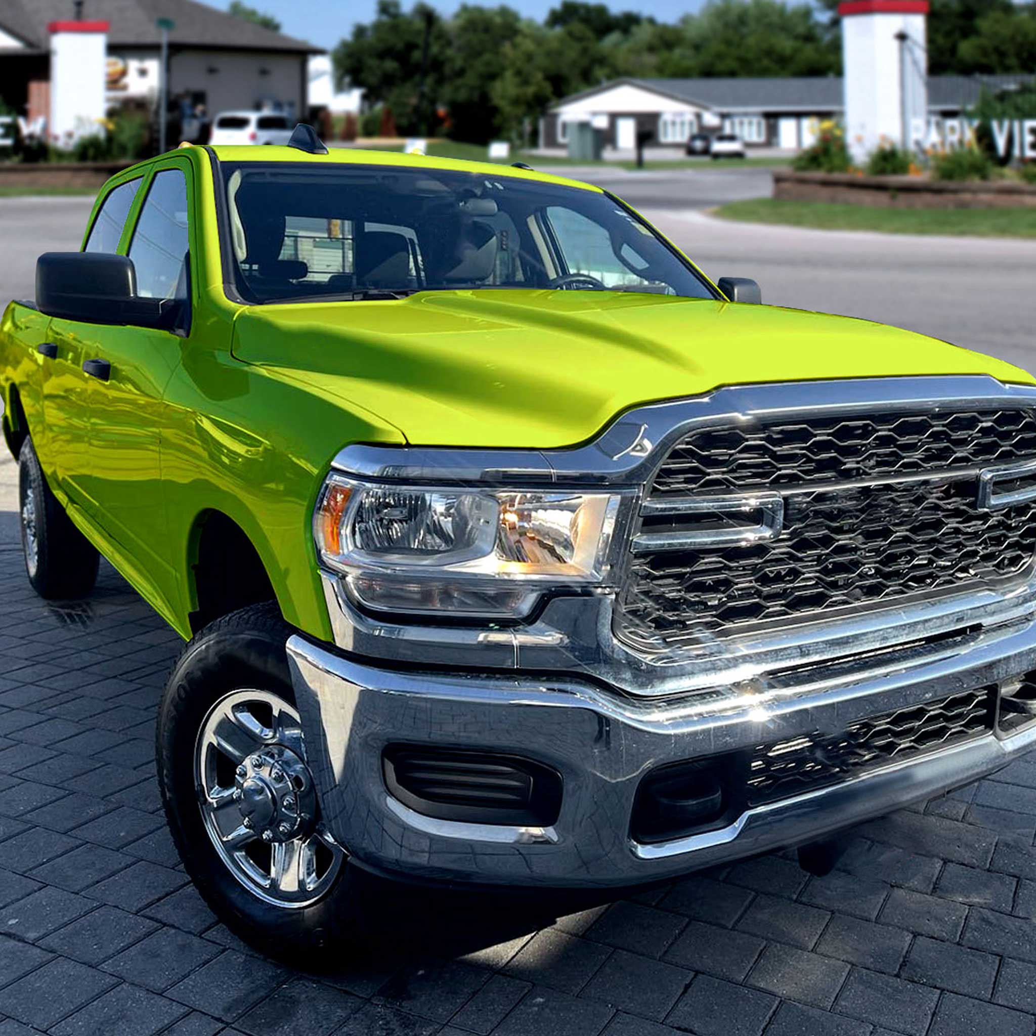 For Dodge RAM 2500 3500 2019-2024 Factory Style Crystal Headlight Passenger Side Only Chrome Housing Clear Lens