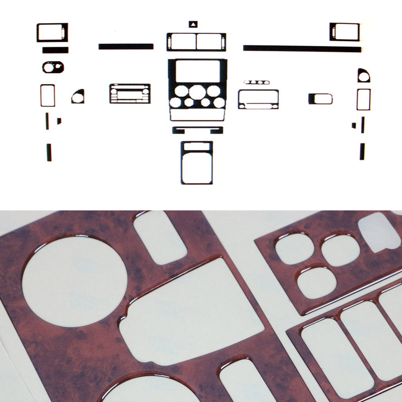 2002-2009 Ford Transit Connect Wooden Look Dashboard Console Trim Kit 20 Pcs