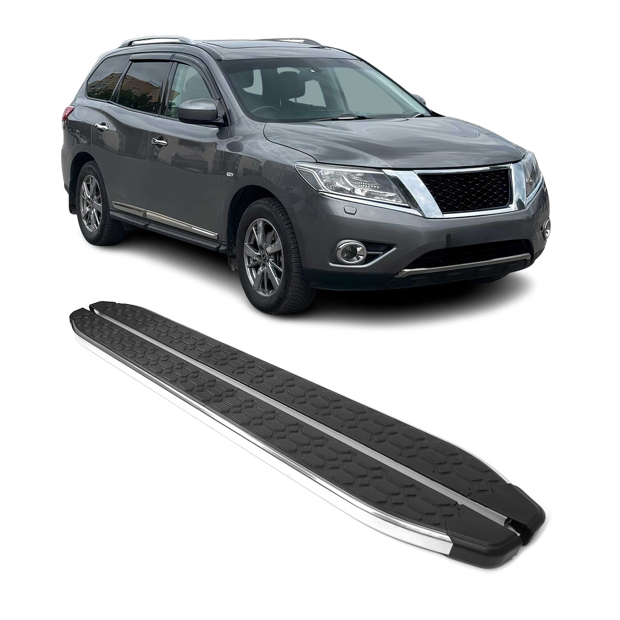 2013-2021 Nissan Pathfinder Nerf Bar Side Step Running Boards Alu 2x