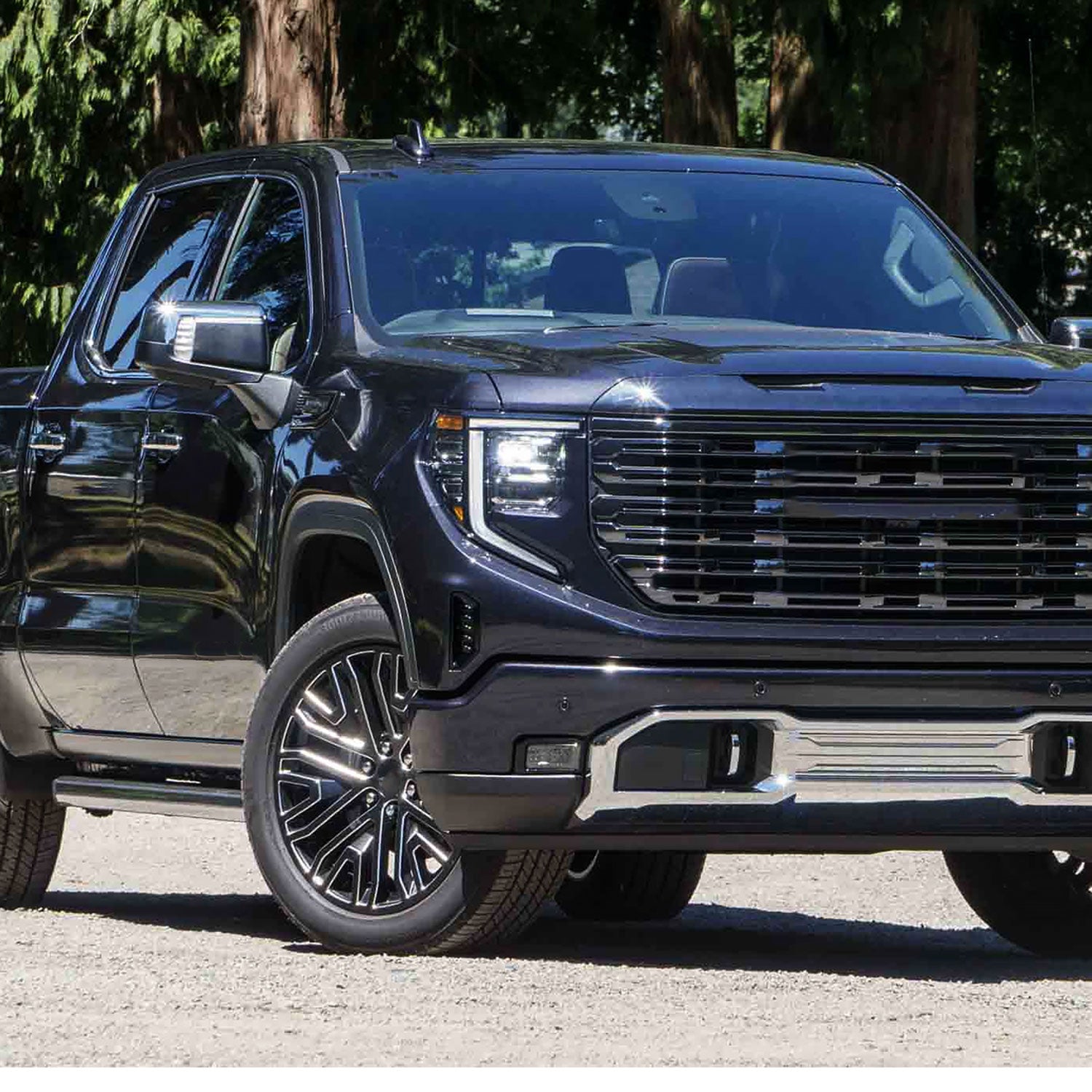 2019-2024 GMC Sierra 1500 Chrome Manual Fold & Heated Side Mirror Passenger