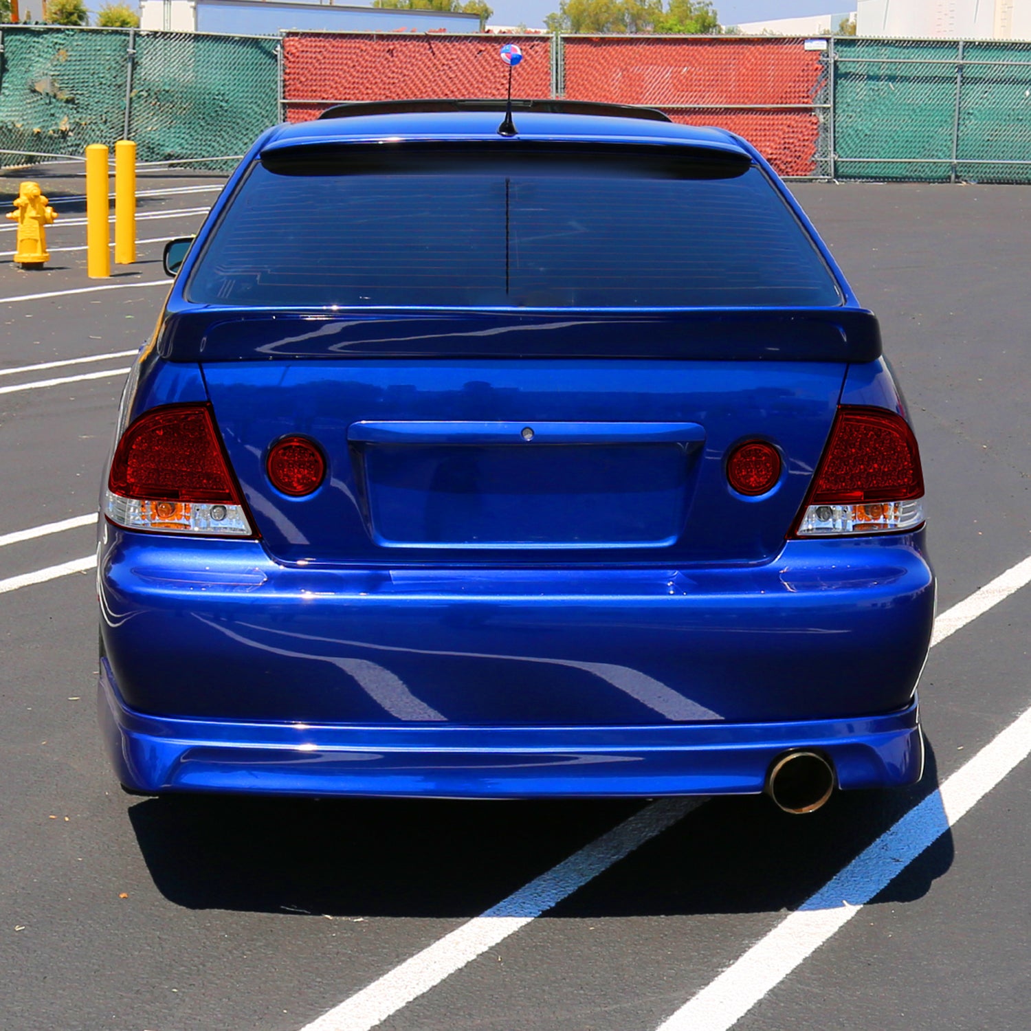 2001-2005 Lexus IS300 LED Tail Lights Chrome Housing/Red Clear Lens