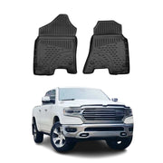 2019-2024 RAM 1500 Floor Mats Liners Full Set All Weather Black