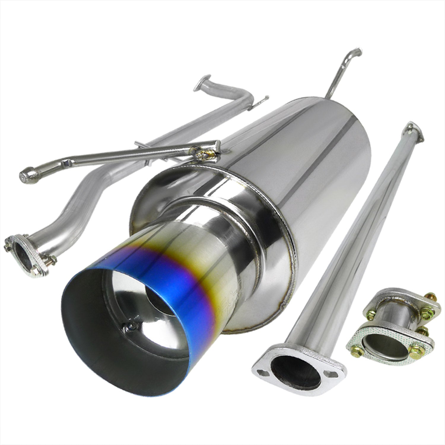 1998-2002 Honda Accord N1 Style Catback Exhaust System Burnt Tip