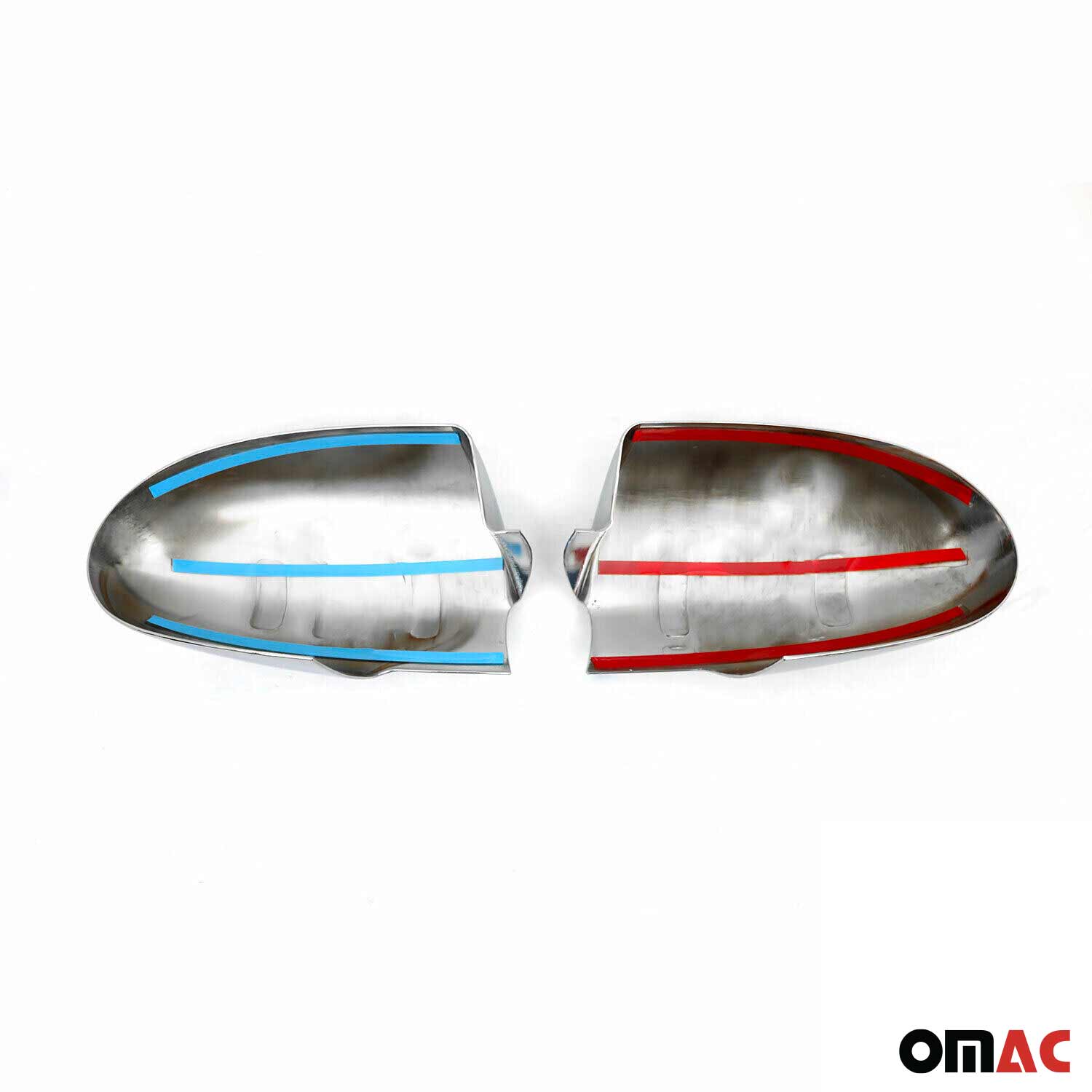 2006-2011 Hyundai Accent 3.gen Sedan Side Mirror Cover Caps Chrome Silver 2 Pcs