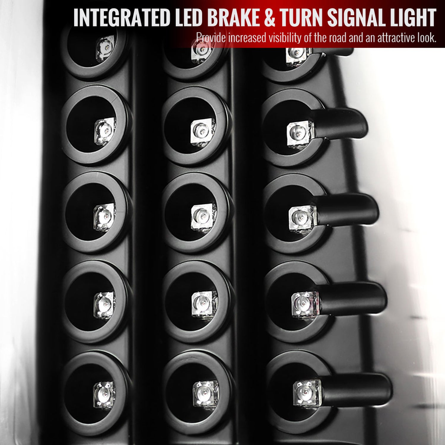 2009-2018 Dodge RAM 1500 2500 3500 LED Tail Lights - V2 Matt Black