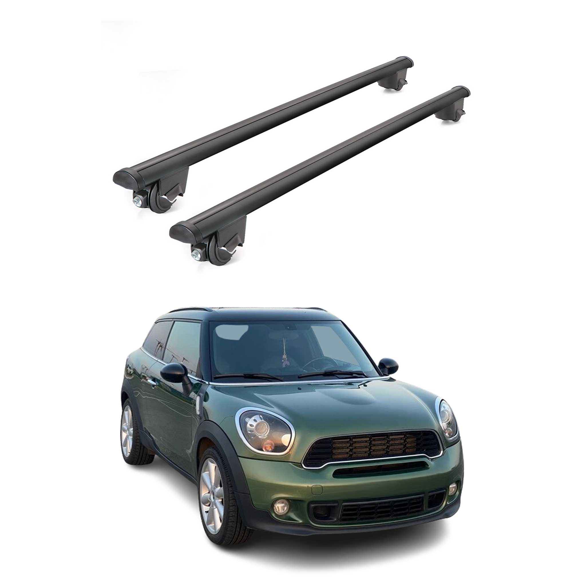 2013-2016 Mini Paceman Roof Rack Cross Bars Black
