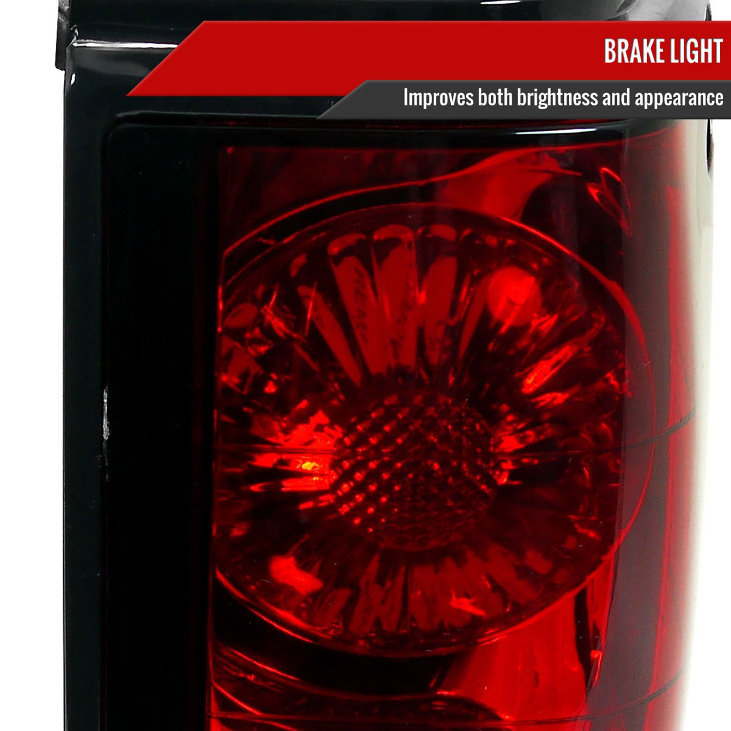 1982-1994 Chevy S10/Blazer GMC S15/Sonoma Tail Lights Chrome/Red Clear Lens