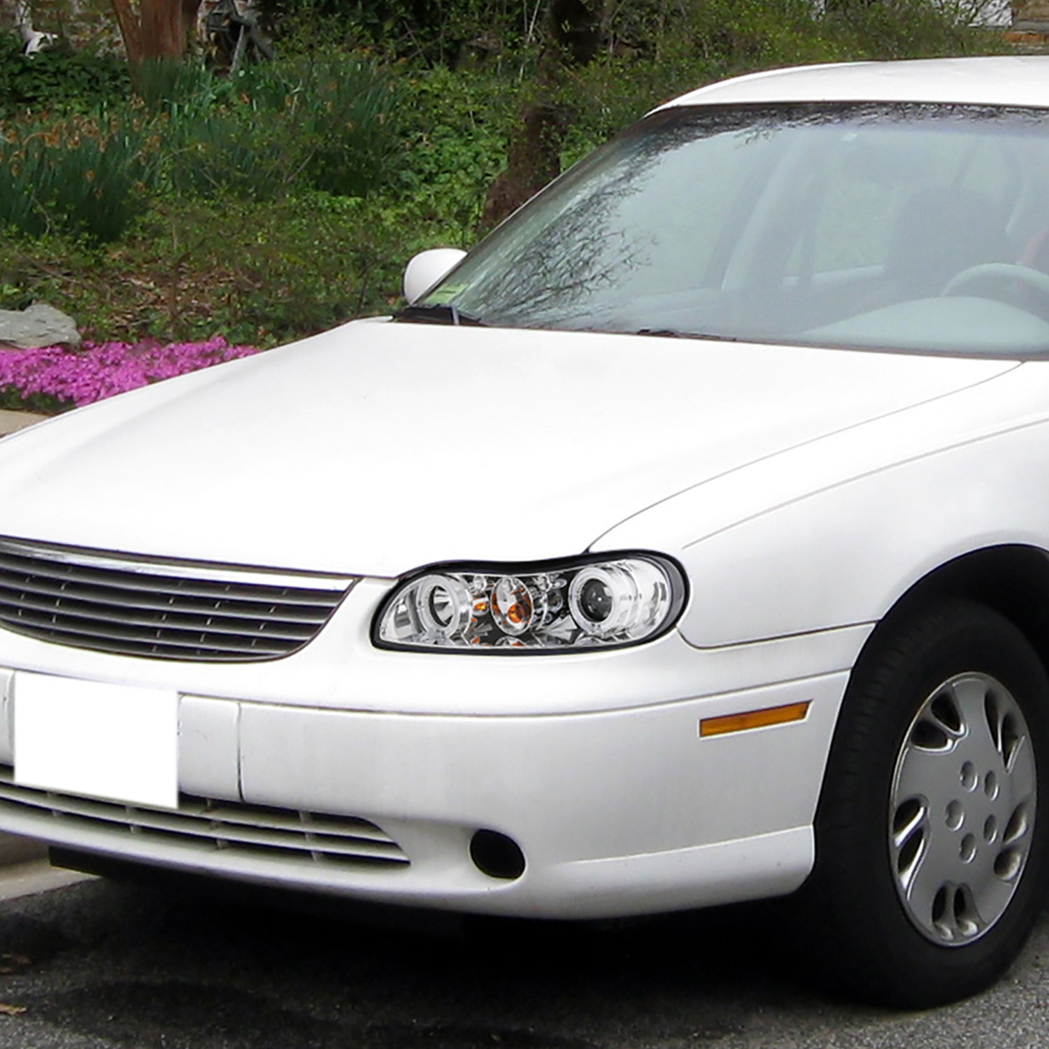 1997-2005 Chevy Malibu/ Oldsmobile Dual Halo Headlights Chrome