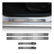 Kia Rio Door Sill Scuff Plate Scratch Protector Stainless Steel Edition 4 Pcs