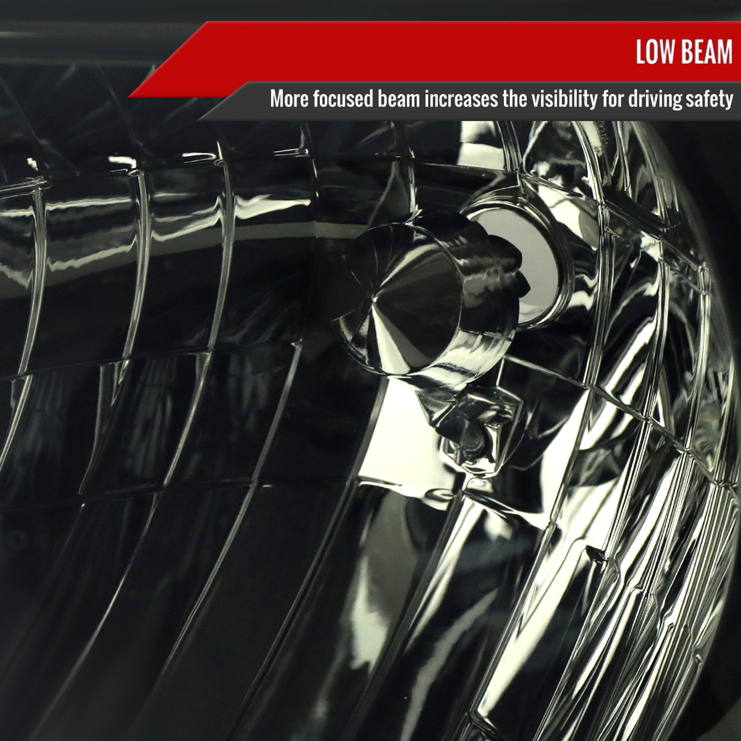 2004-2007 Toyota Highlander Factory Style Headlights Chrome/Smoke Lens