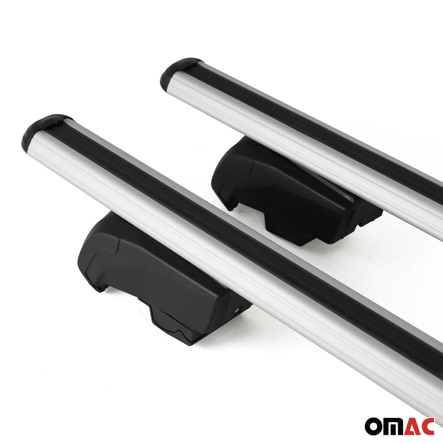 Roof Rack Cross Bars Luggage Carrier for Volvo V90 2017-2021 Aluminium Gray 2x