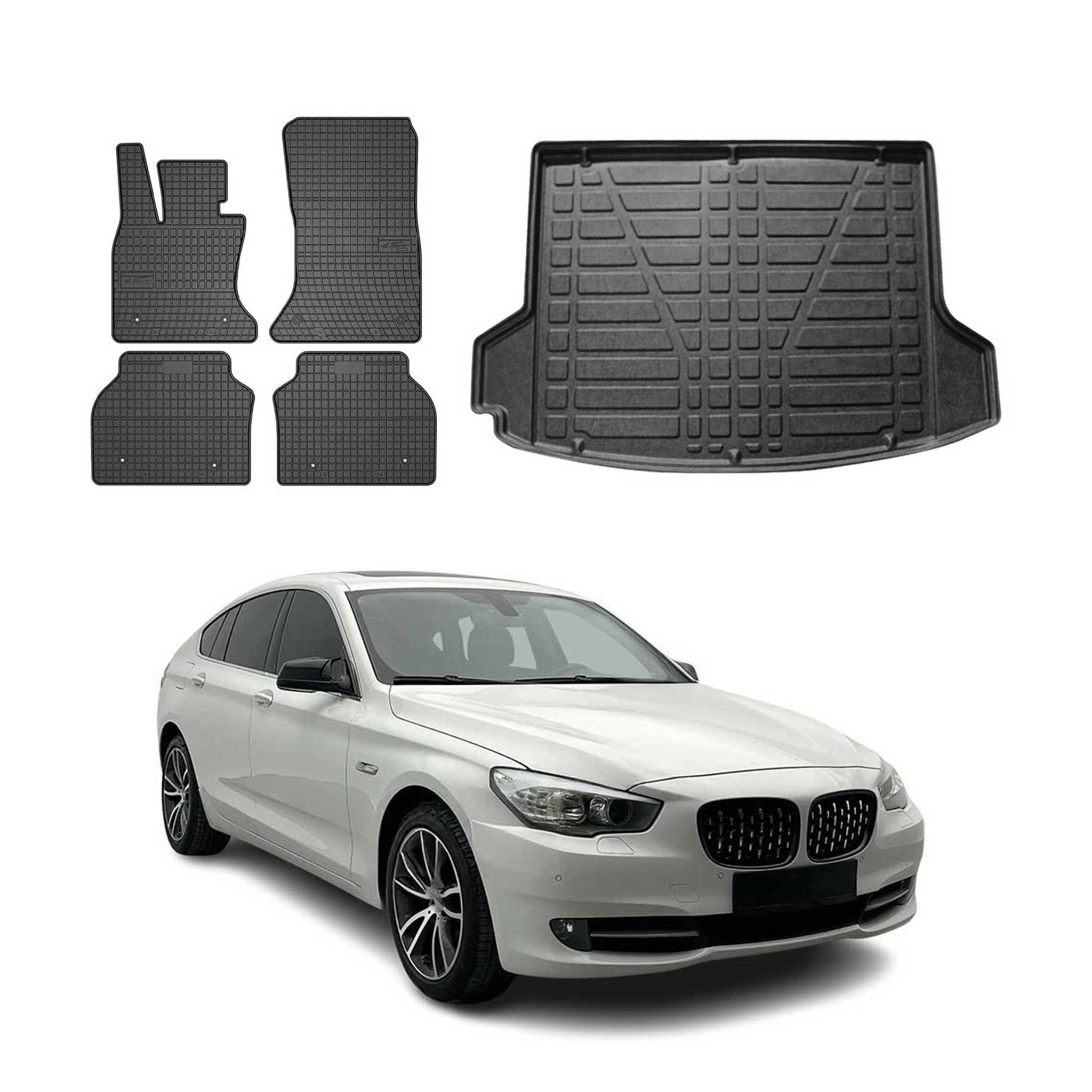 2010-2017 BMW 5 Series GT F07 Floor Mats & Cargo Liner Full Set All Weather