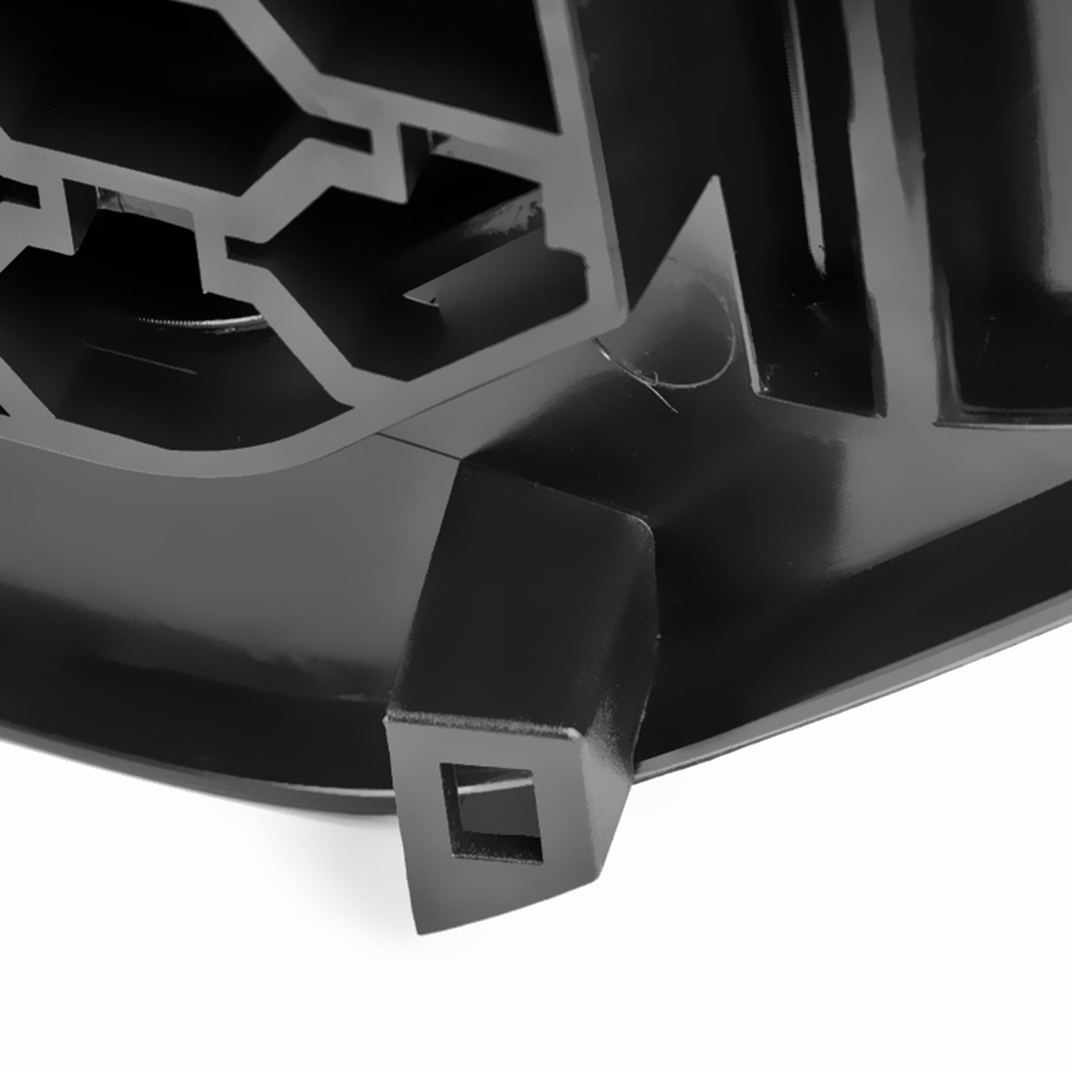 2013-2018 Dodge RAM 1500 Matte Black ABS Rebel Style Honeycomb Mesh Grille