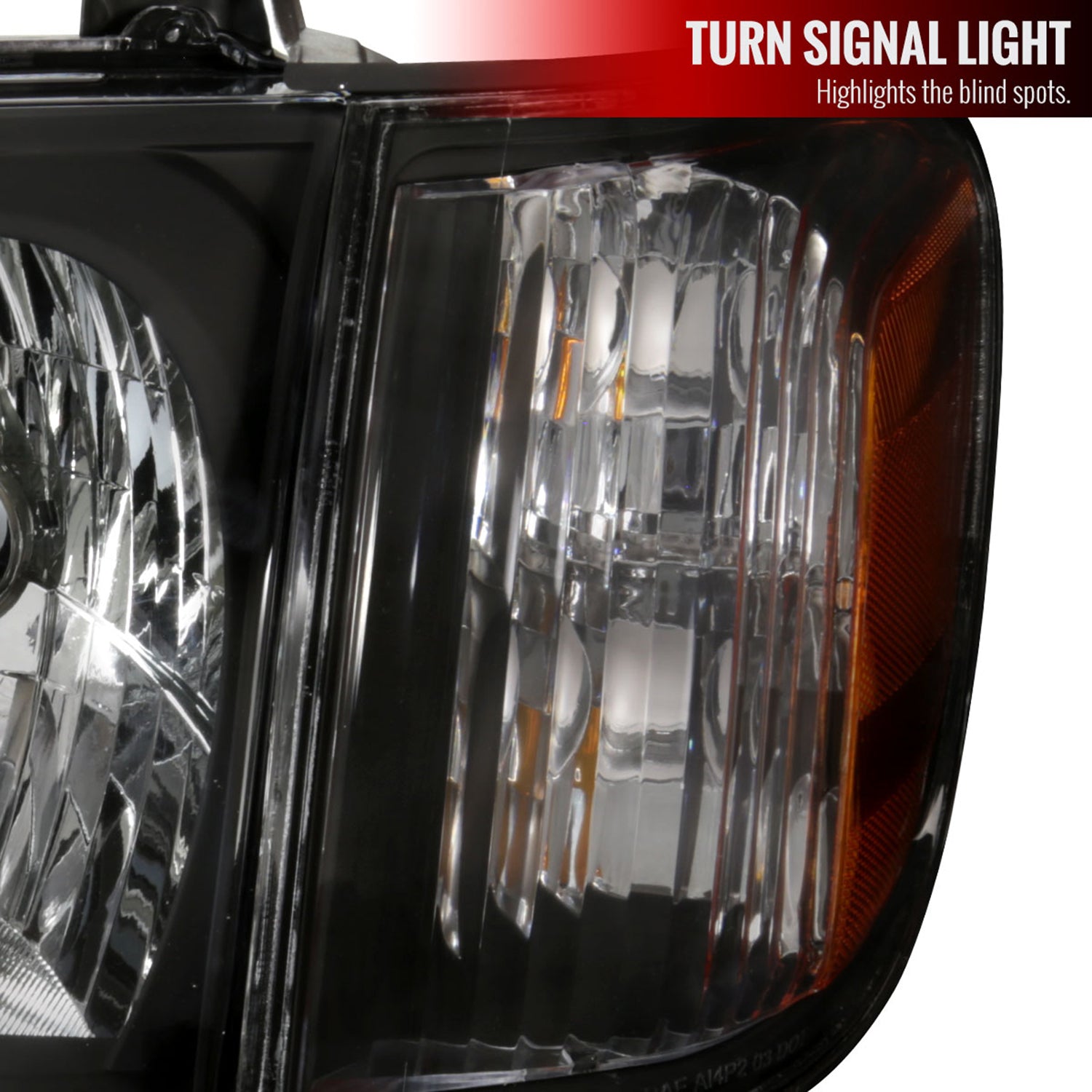 2005-2006 Toyota Tundra / SR5 Limited Sequoia Headlights Corner Signal Black