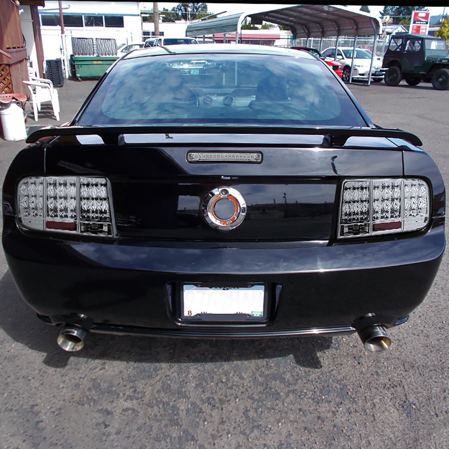 2005-2009 Ford Mustang Sequential LED Tail Lights Chrome Housing/Clear Lens