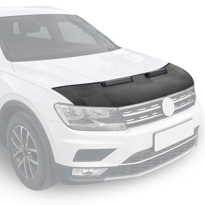 Car Bonnet Mask Hood Bra for Volkswagen Passat 2015-2019 Black Chequered