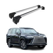 2022-2025 Lexus LX 600 Roof Rack Cross Bars Luggage Carrier Alu Gray 2x