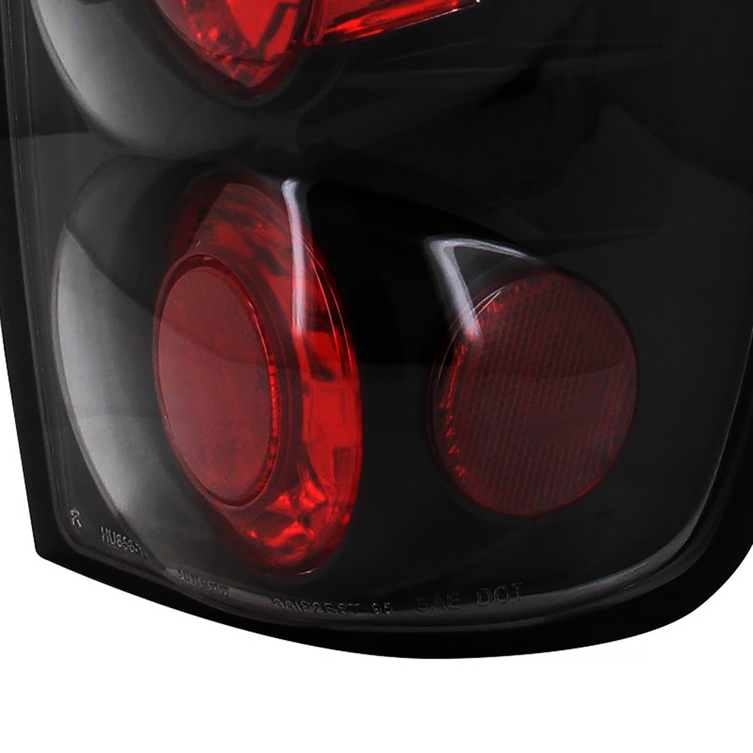 1995-1997 Ford Explorer Tail Lights Matte Black Housing/Clear Lens