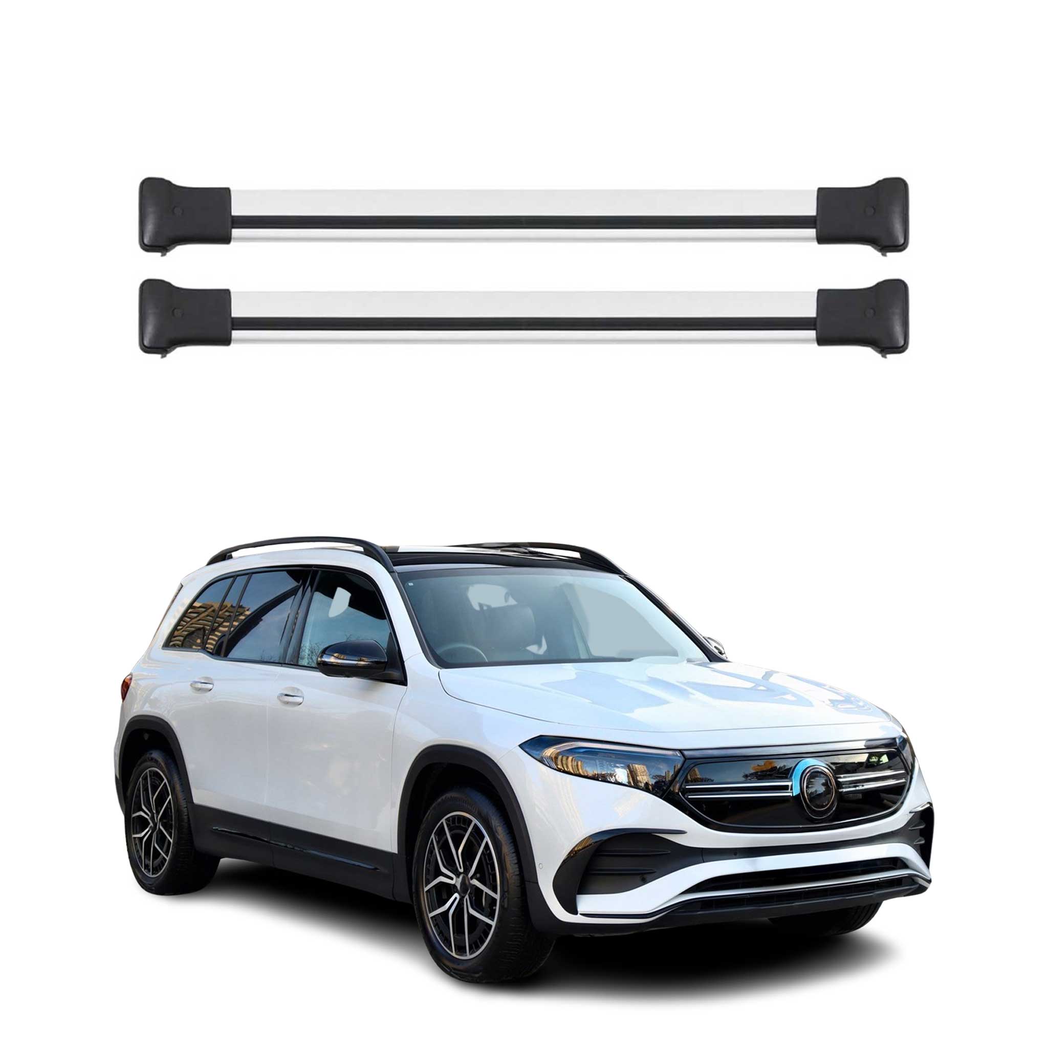 Roof Rack Cross Bars Luggage Carrier for Mercedes EQB 2022-2026  Gray 2Pcs