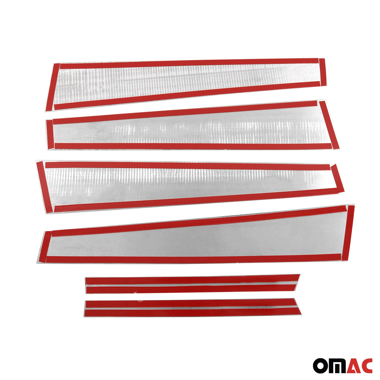 2007-2013 Mercedes S Class W221 Window B Pillar Posts Door Trim Stainless Steel 6x