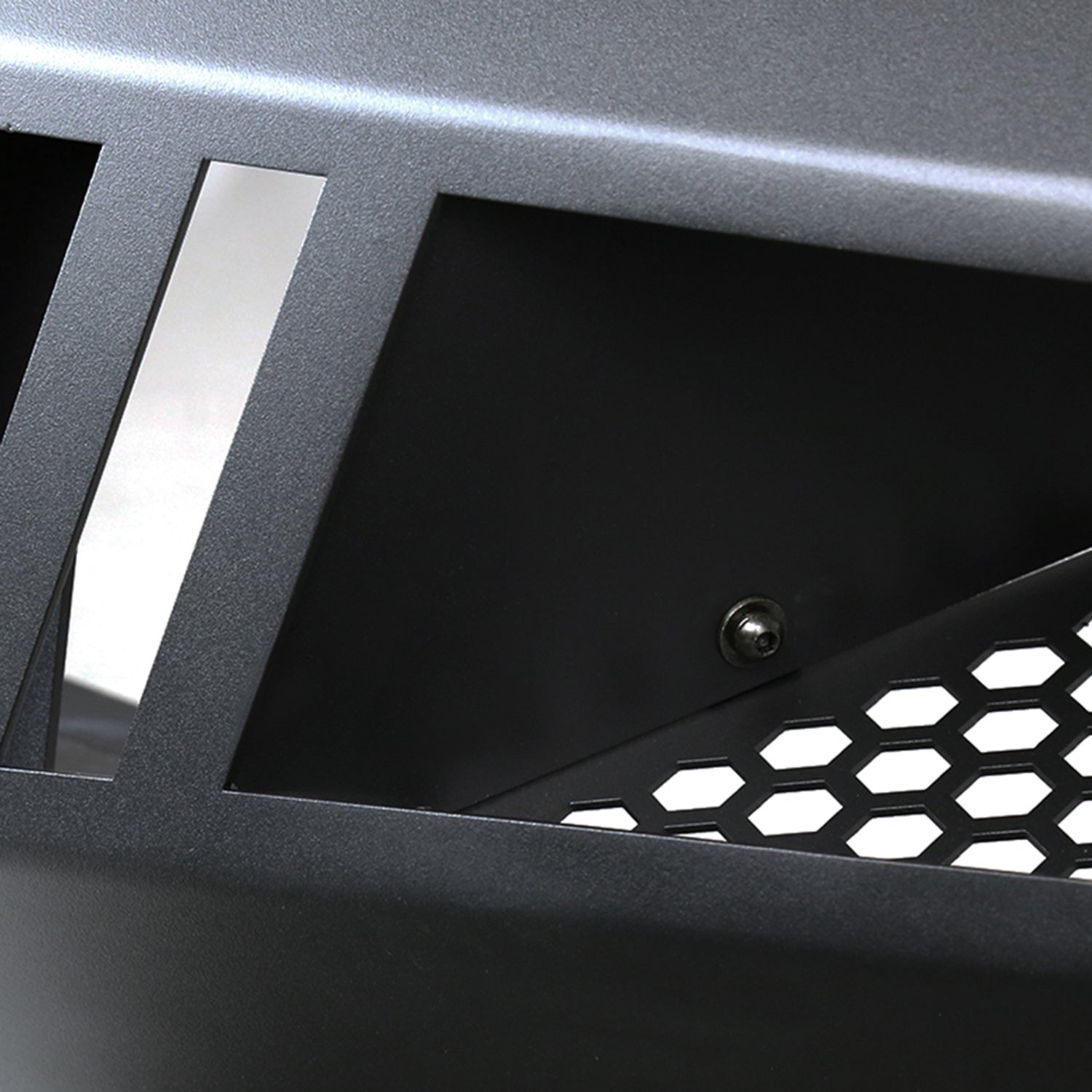 2009-2014 Ford F-150 Black Heavy Duty Steel Front Bumper & LED Light Ports